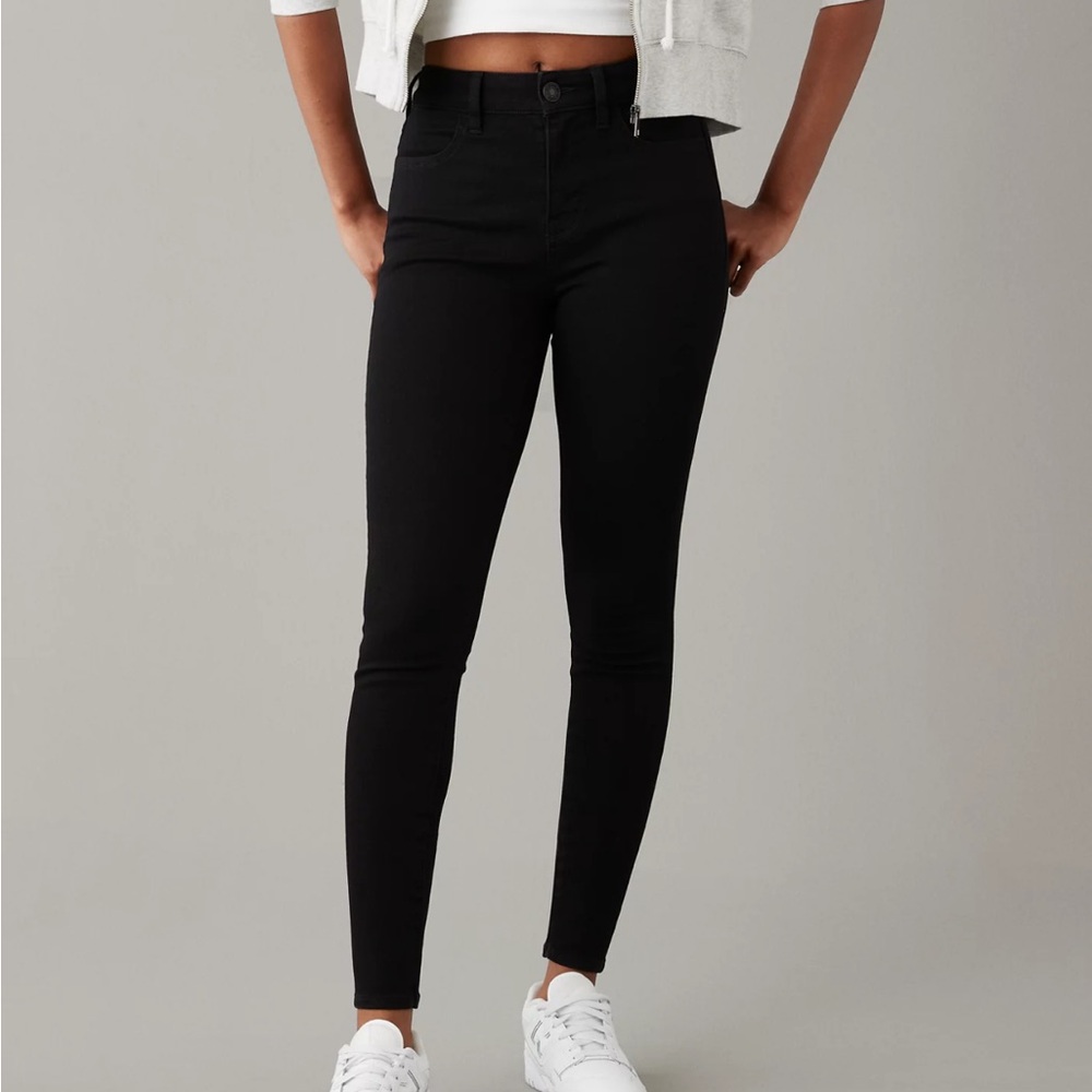 American Eagle Outfitters Black Skinny Jeggings Size 4 XShort